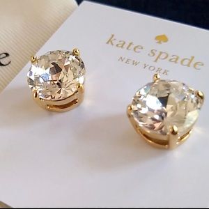 Kate Spade Crystal 14k Gold Filled Studs Earrings